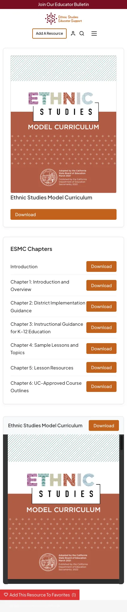 es resources ethnic studies model curriculum mobile