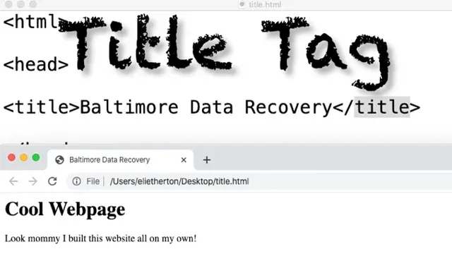 how i structure html for better seo results html title tag