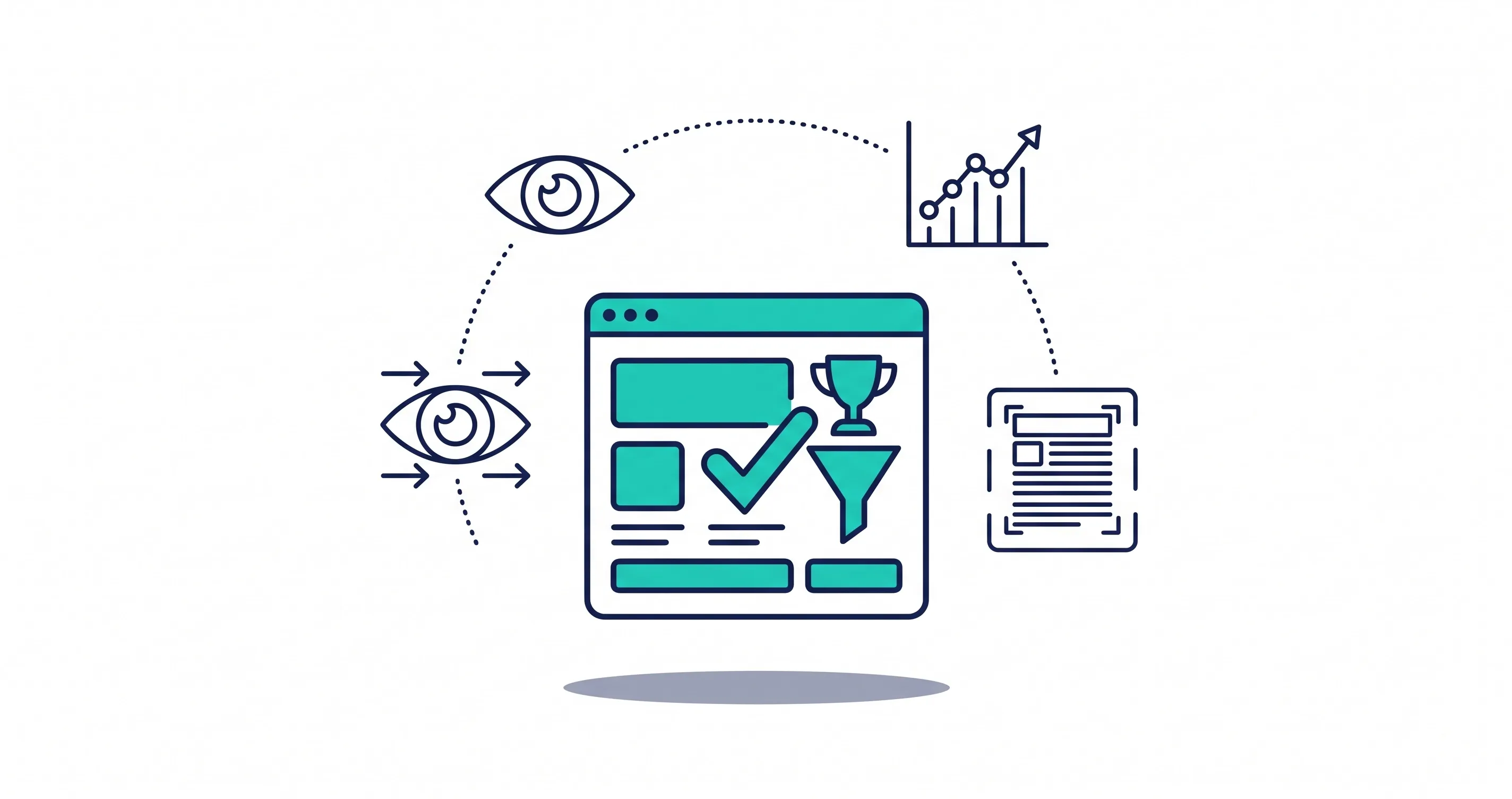 Responsive website layouts with balanced white space on desktop and mobile