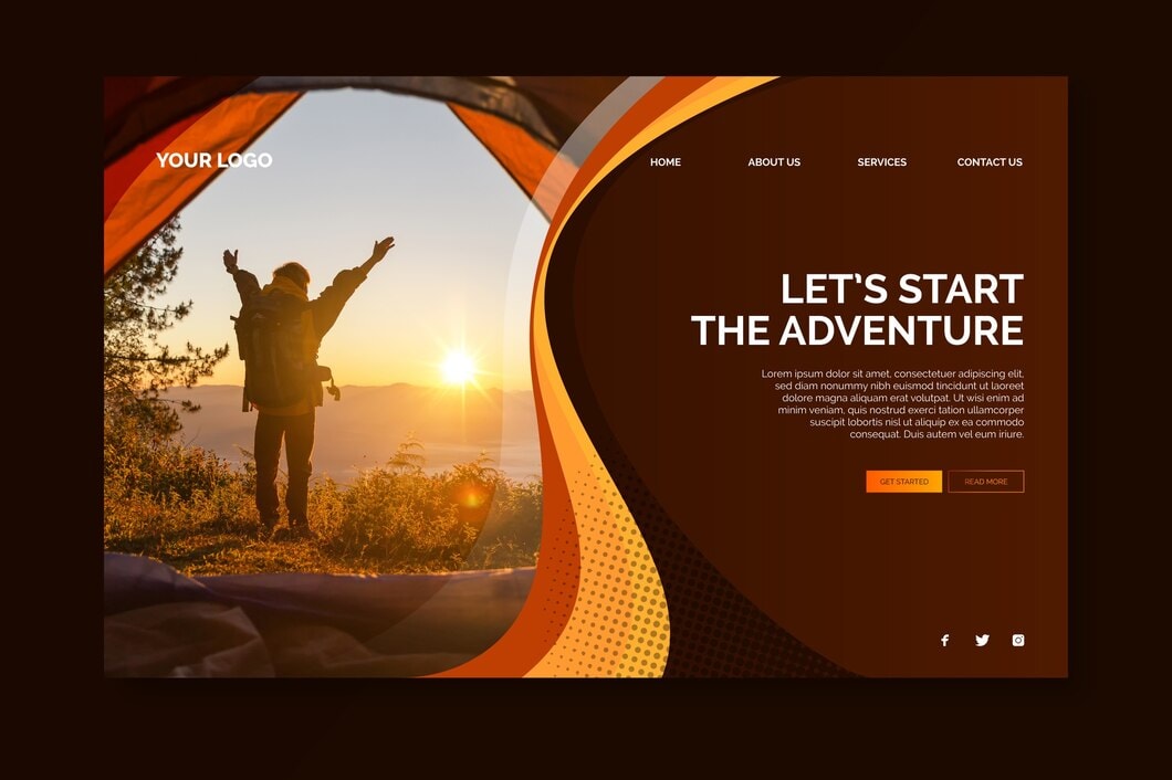 what are the types of web design single page design