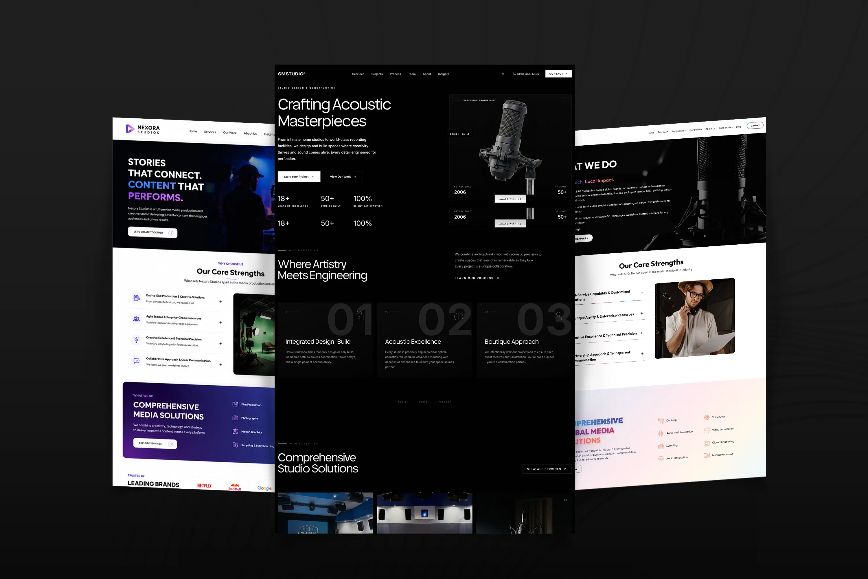 studio design construction mockup