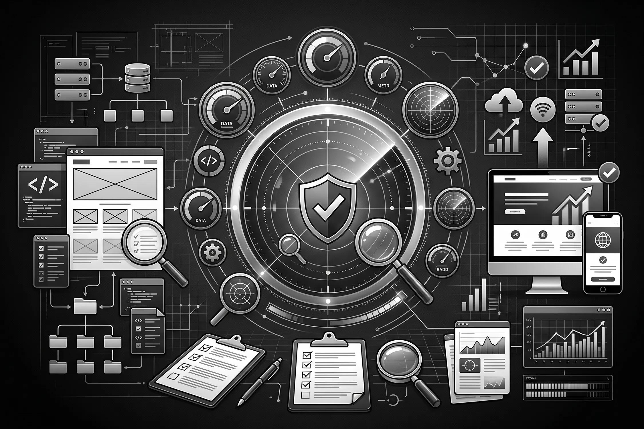 Technical SEO audit checks for website performance, indexing, and launch readiness.
