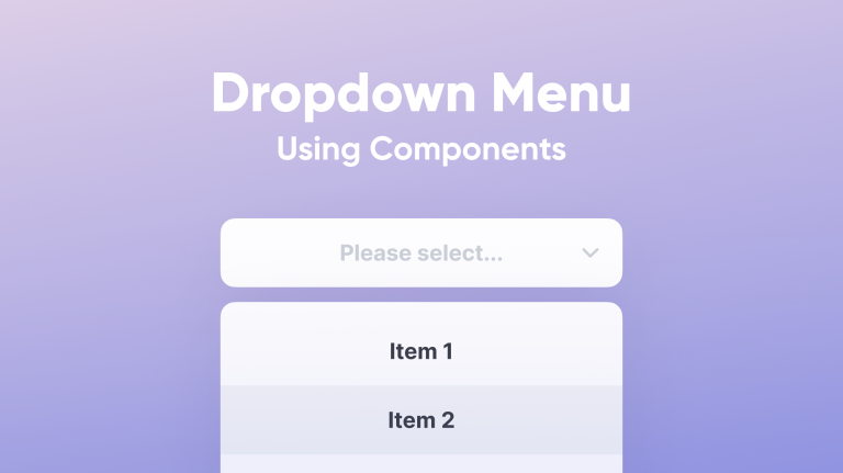 How to Create a Dropdown Menu?