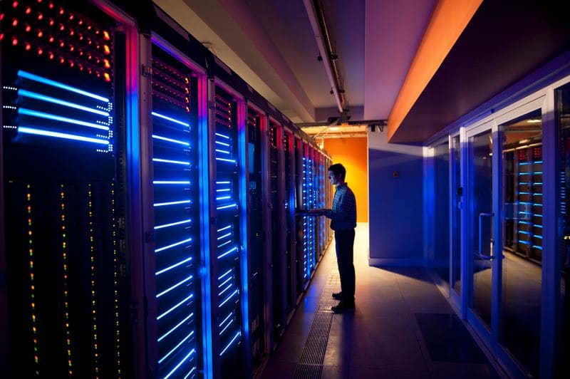 Where are servers stored : In a business environment, servers and other network equipment are often stored in a closet or secure room. These areas help protect sensitive equipment from unauthorized access.