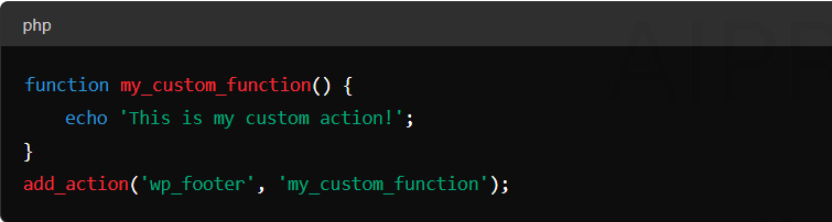 Adding Action Hooks